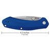 Case Cutlery Knife, Case Blue Anodized Aluminum Westline S35VN Blade 36552